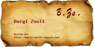 Bergl Zsolt névjegykártya